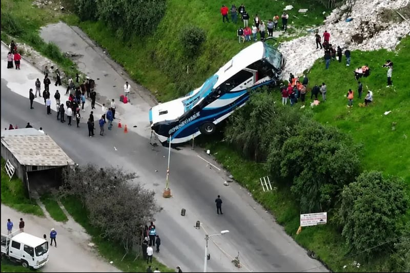 Accidente en Alausí