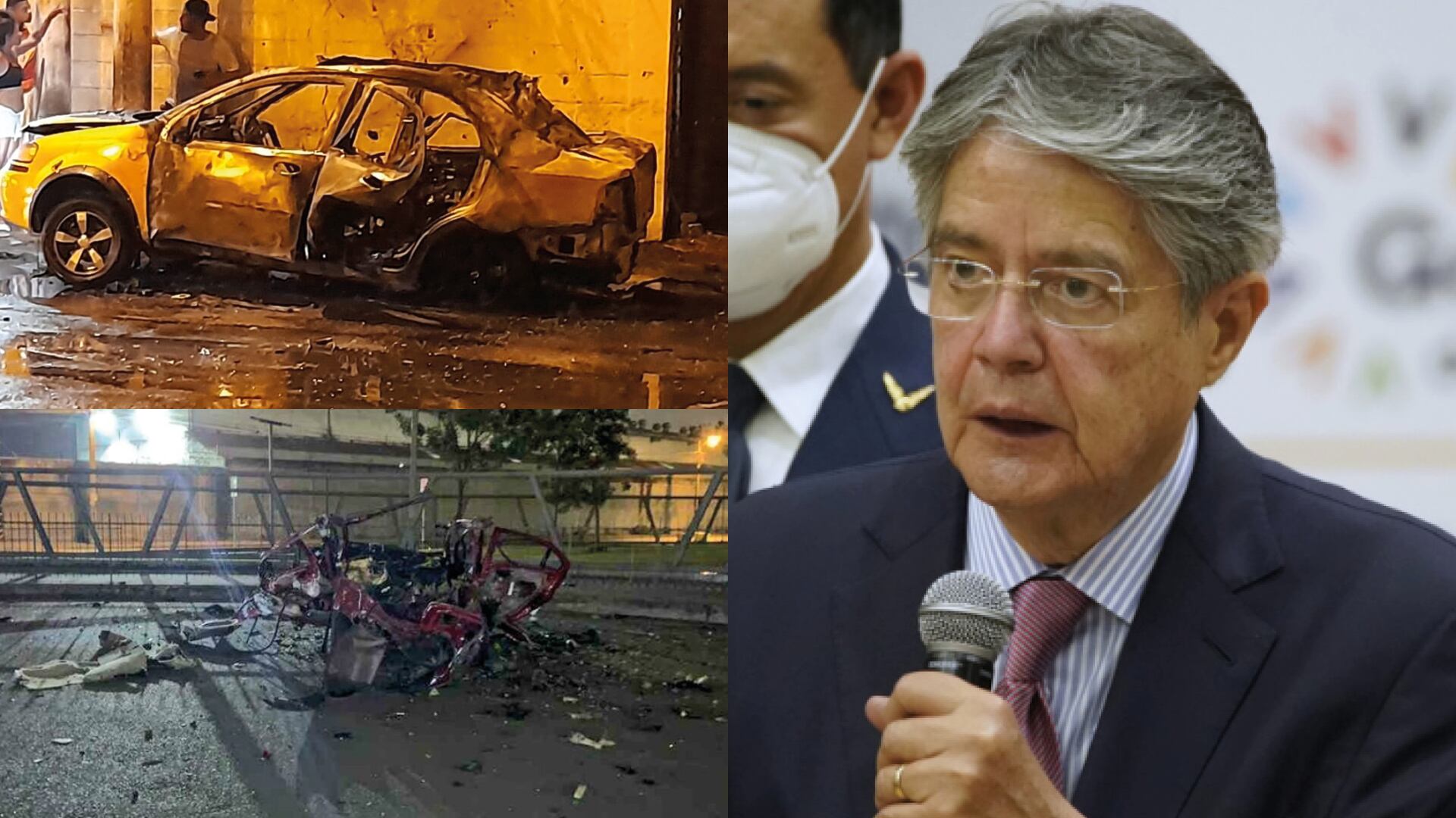 Guillermo Lasso/ Choches bomba estallados esta madrugada