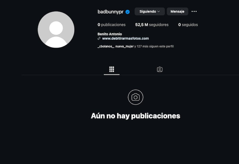 Bad Bunny cierra su Instagram tras el SuperBowl