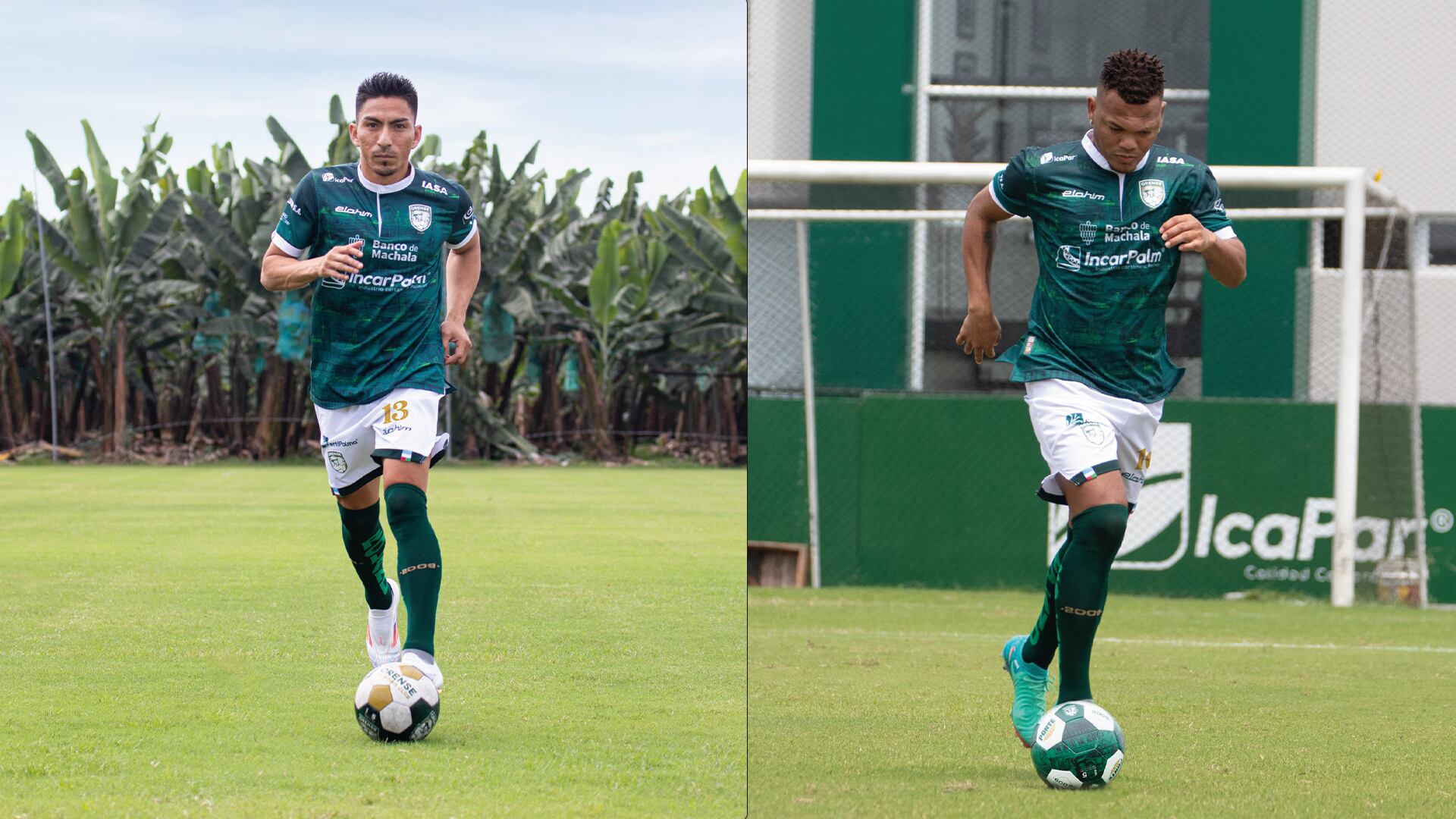 Ángel Mena y Jefferson Valverde con el Orense