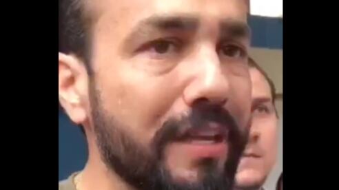 Luis Chonillo antes de sufrir un atentado