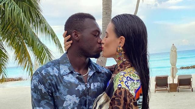 Felipe Caicedo y esposa