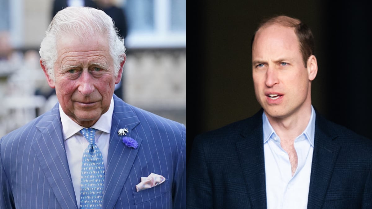 El rey Carlos junto al príncipe William