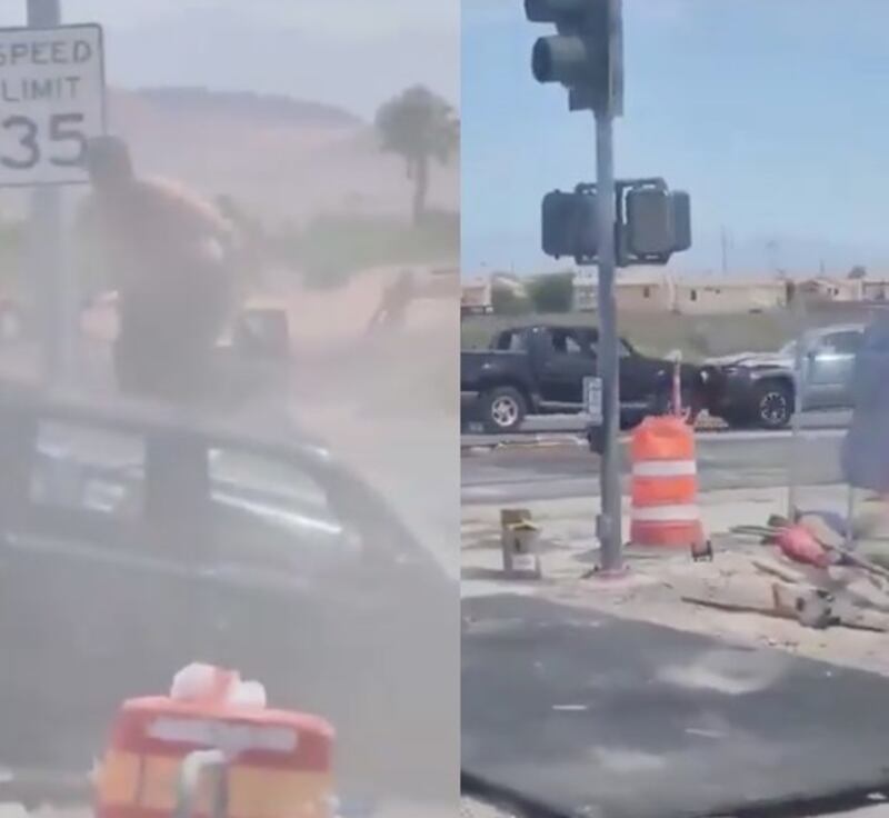 Hombre chocó a los vehículos que pudo