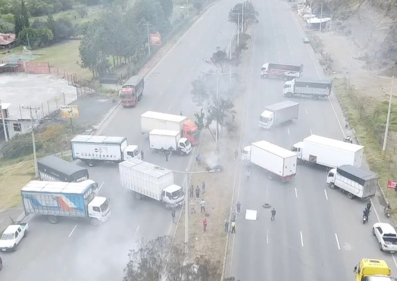 Bloqueo de carreteras Cuenca