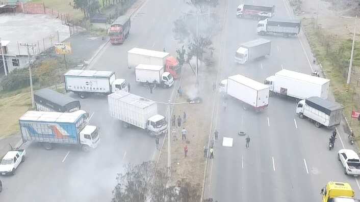 Bloqueo de carreteras Cuenca