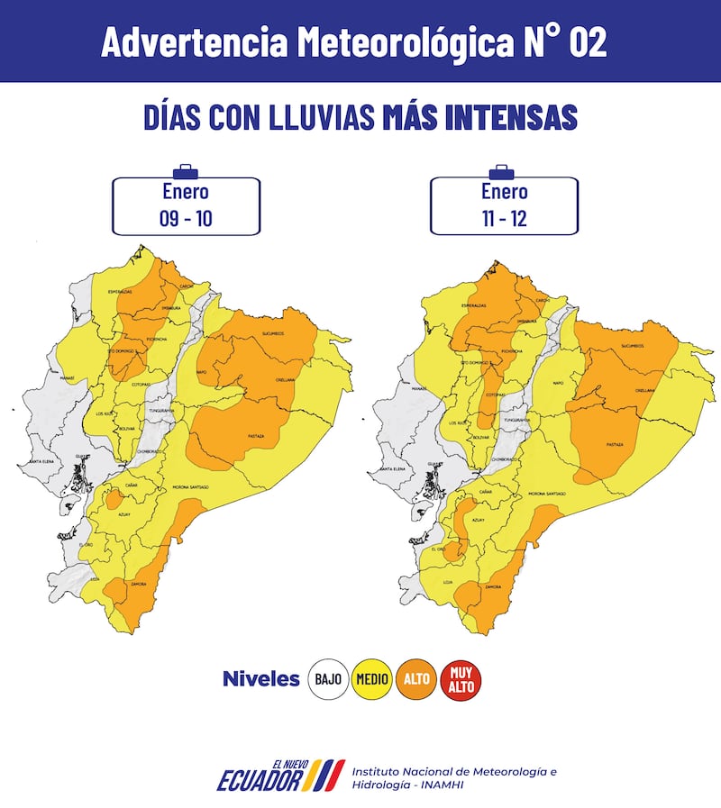Imagen de lluvias en Ecuador