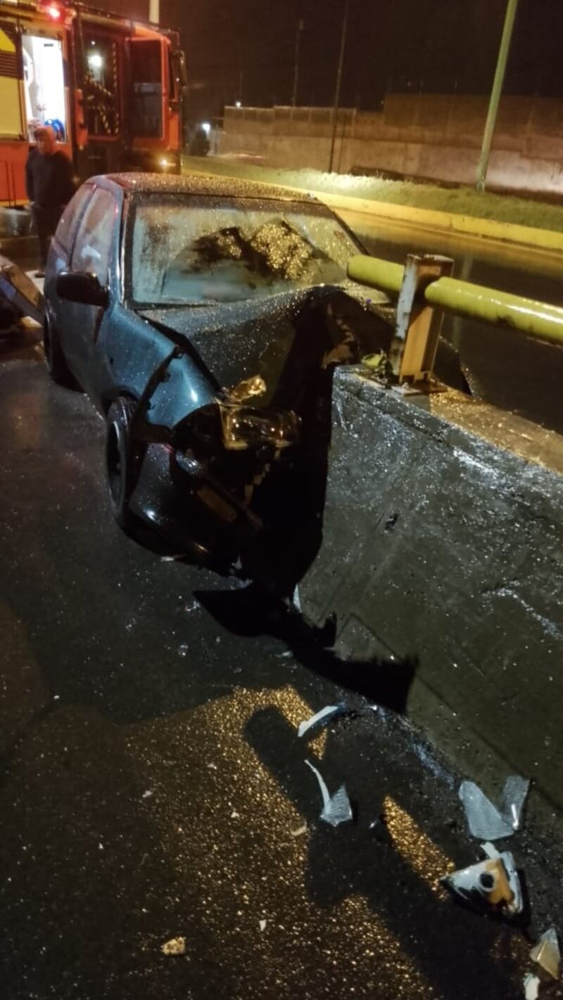 Uno de los accidentes registrados en la capital durante las Fiestas de Quito. Imagen: Bomberos Quito