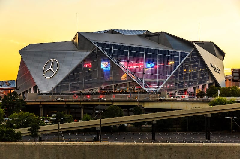 Mercedes Benz Stadium.