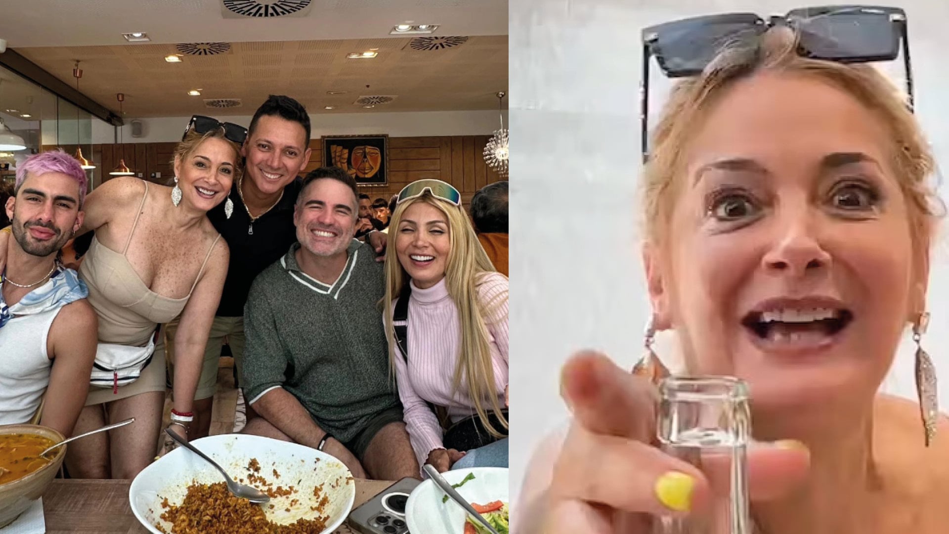 Marián Sabaté se tragó su carilla dental mientras celebraba la Fiesta Nacional del Ecuador en Barcelona