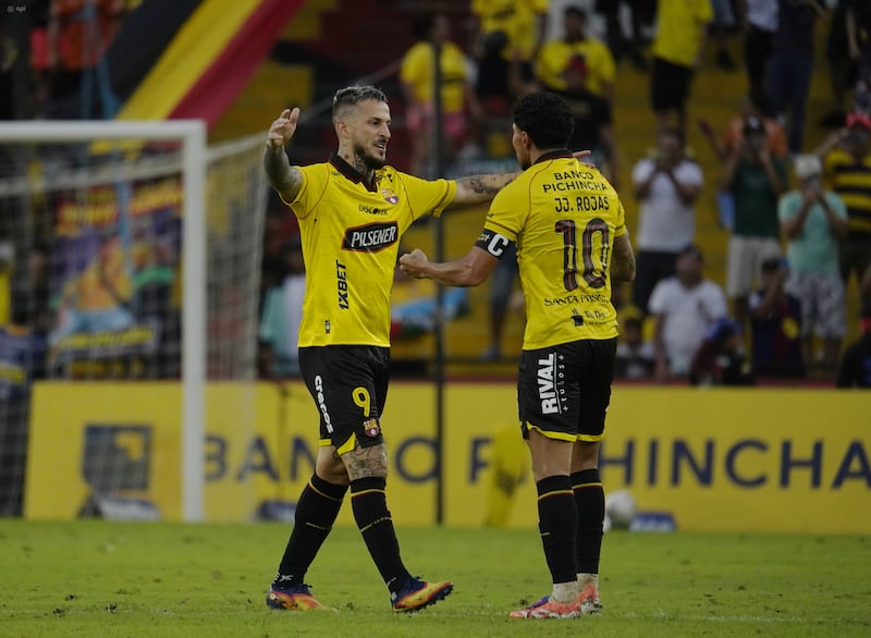 Darío Benedetto y Joao Rojas con Barcelona SC