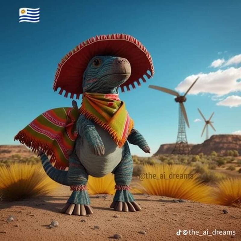 Inteligencia Artificial recrea a países como si fueran dinosaurios