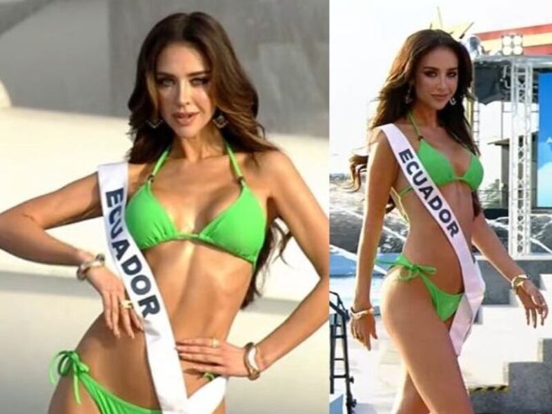 Así le fue a Nadia Mejía en la pasarela de traje de baño en el Miss Universo 2025