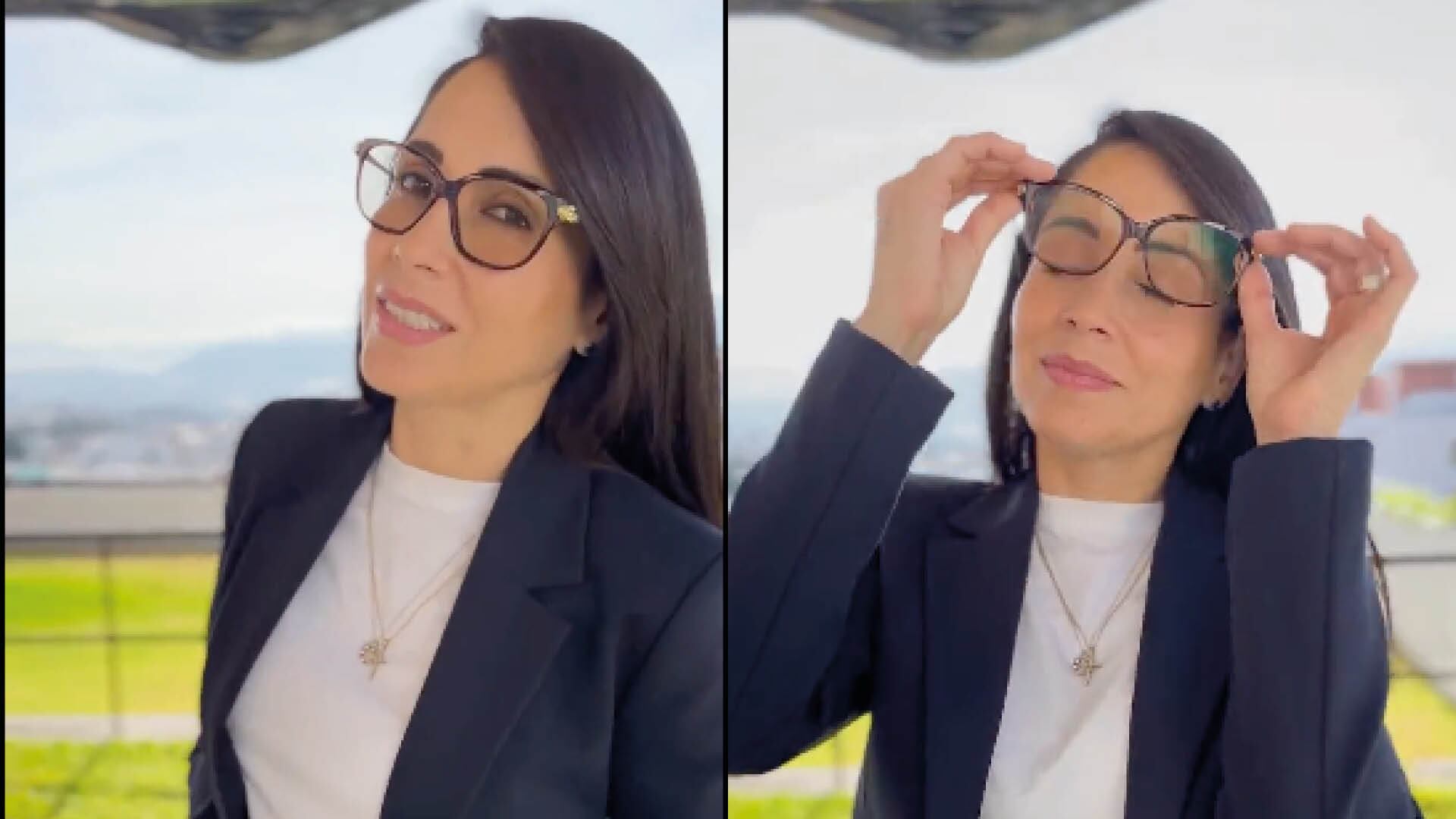 Luisa González pone fin a la polémica sobre sus lentes con fotos y videos