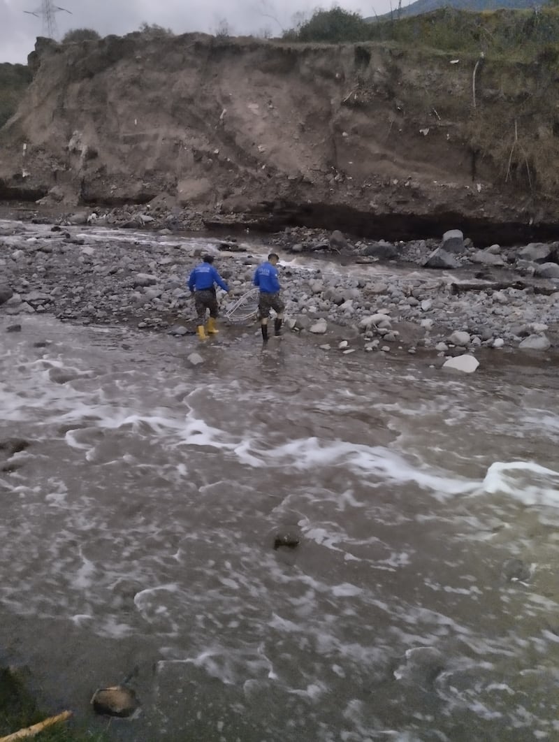Quito: el cuerpo de un ciudadano fue hallado en el rio monjas.