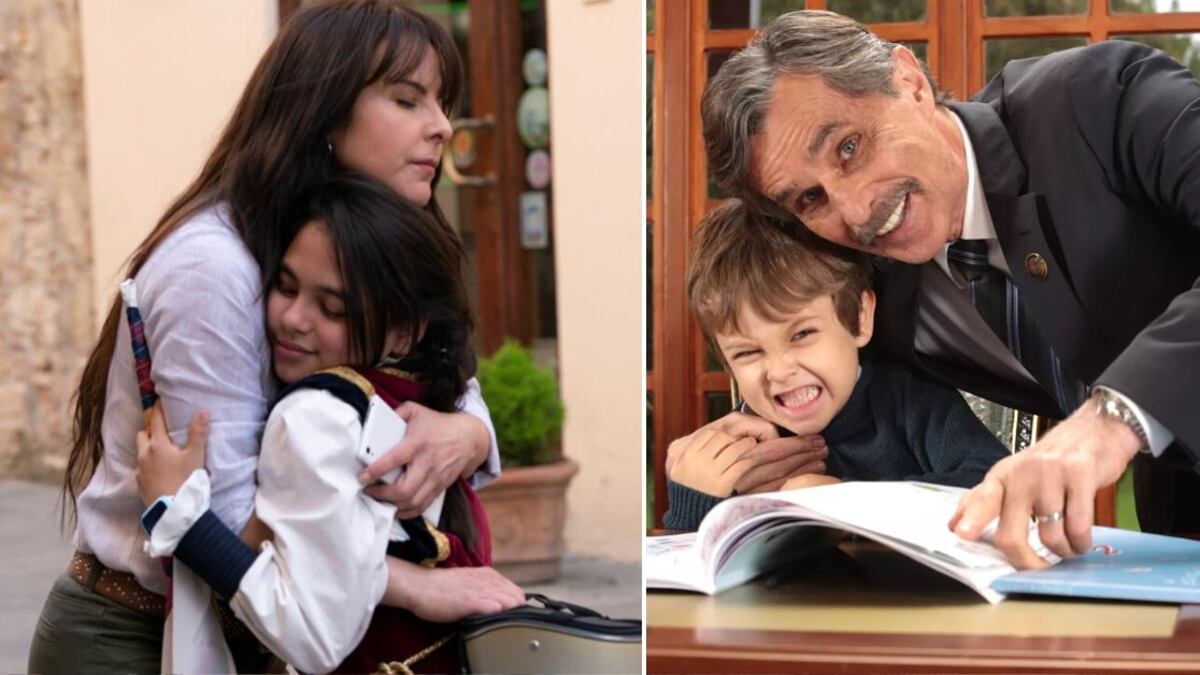 Kate del Castillo y Humberto Zurita junto a sus hijos en 'La reina del Sur' |