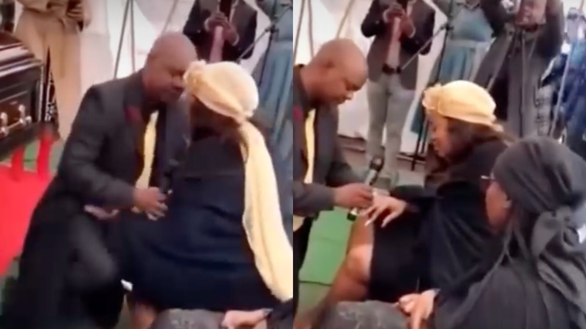 Pastor le pidió matrimonio a una viuda en medio del funeral de su esposo