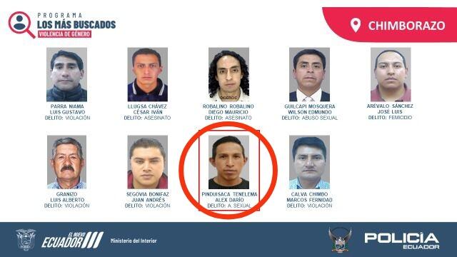 Policía captura al "Octavo Más Buscado" de Chimborazo ¿Qué delito cometió?