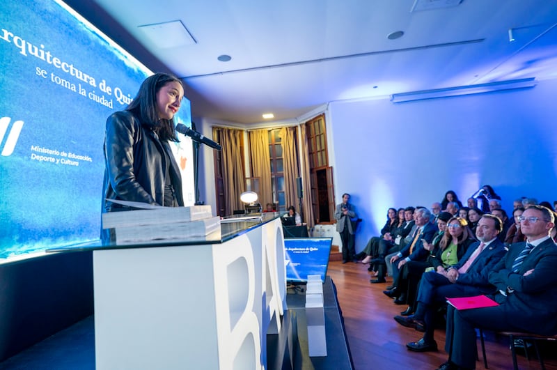 Lanzamiento XXV Bienal Panamericana de Arquitectura de Quito BAQ; Biblioteca Nacional Eugenio Espejo
