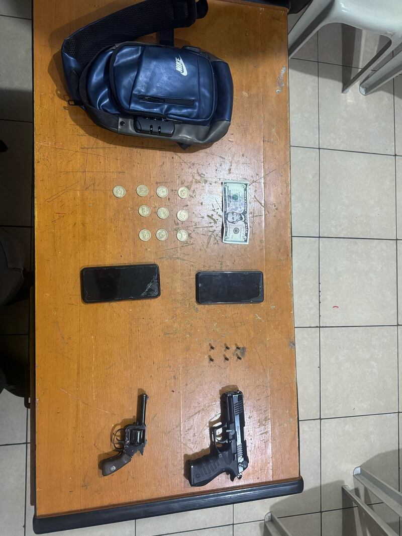 Lo que les encontraron a los sospechosos.