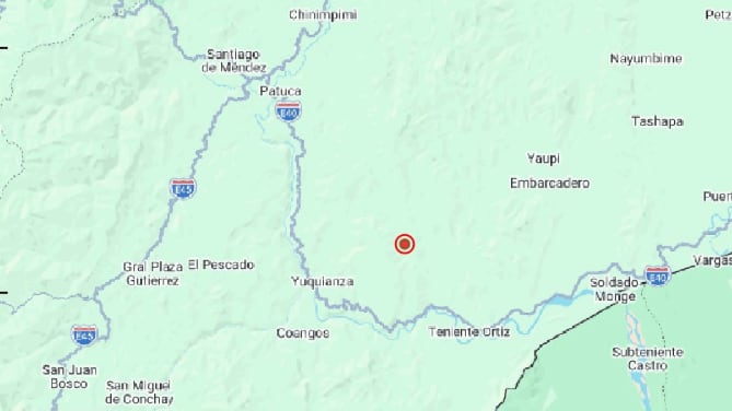 Sismo de magnitud 3.5 se registró en Morona Santiago