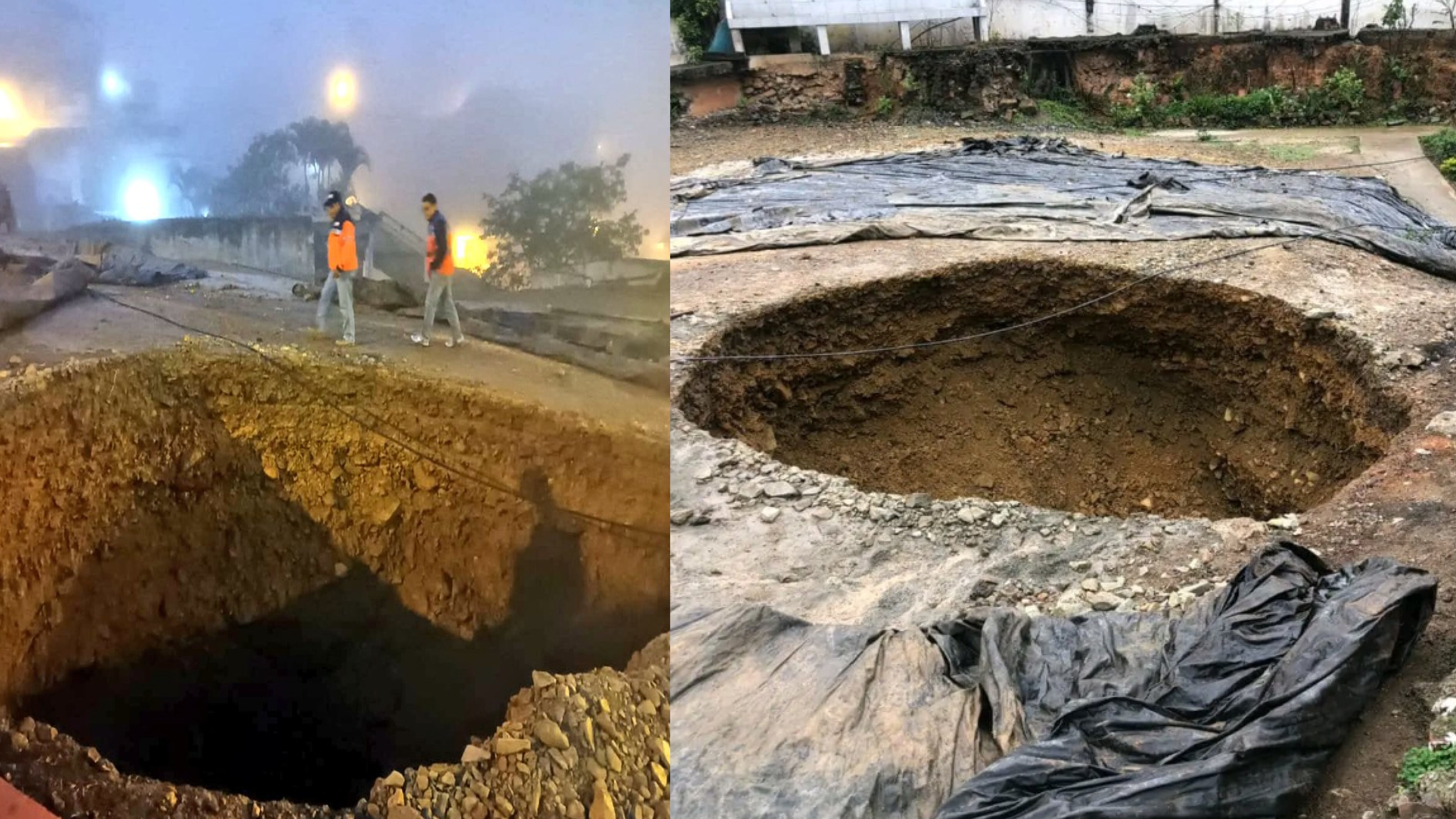 Nuevo Socavón se registró esta mañana en Zaluma