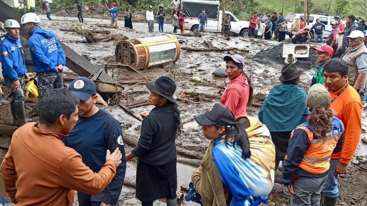 Inundaciones y deslizamientos deja muertos en Ecuador durante Carnaval