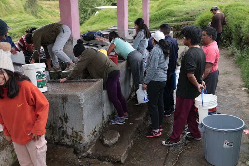 Falta de agua en el sur de la capital