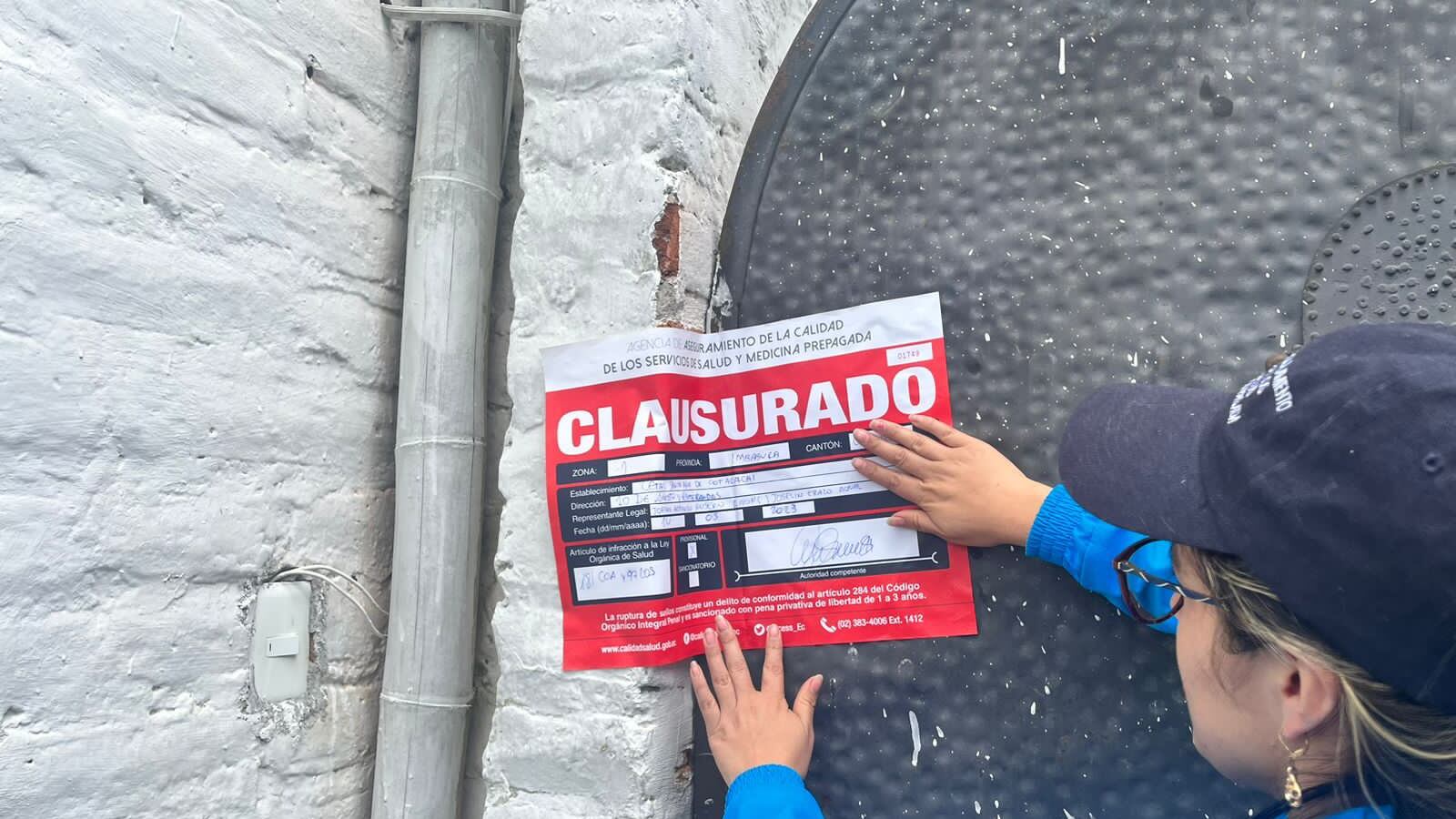 Clausura del establecimiento