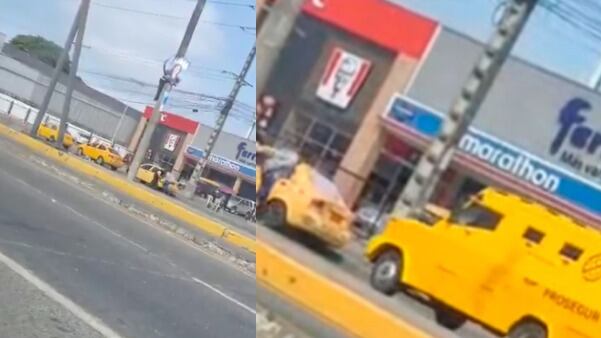 Intento robo blindado Vía Daule