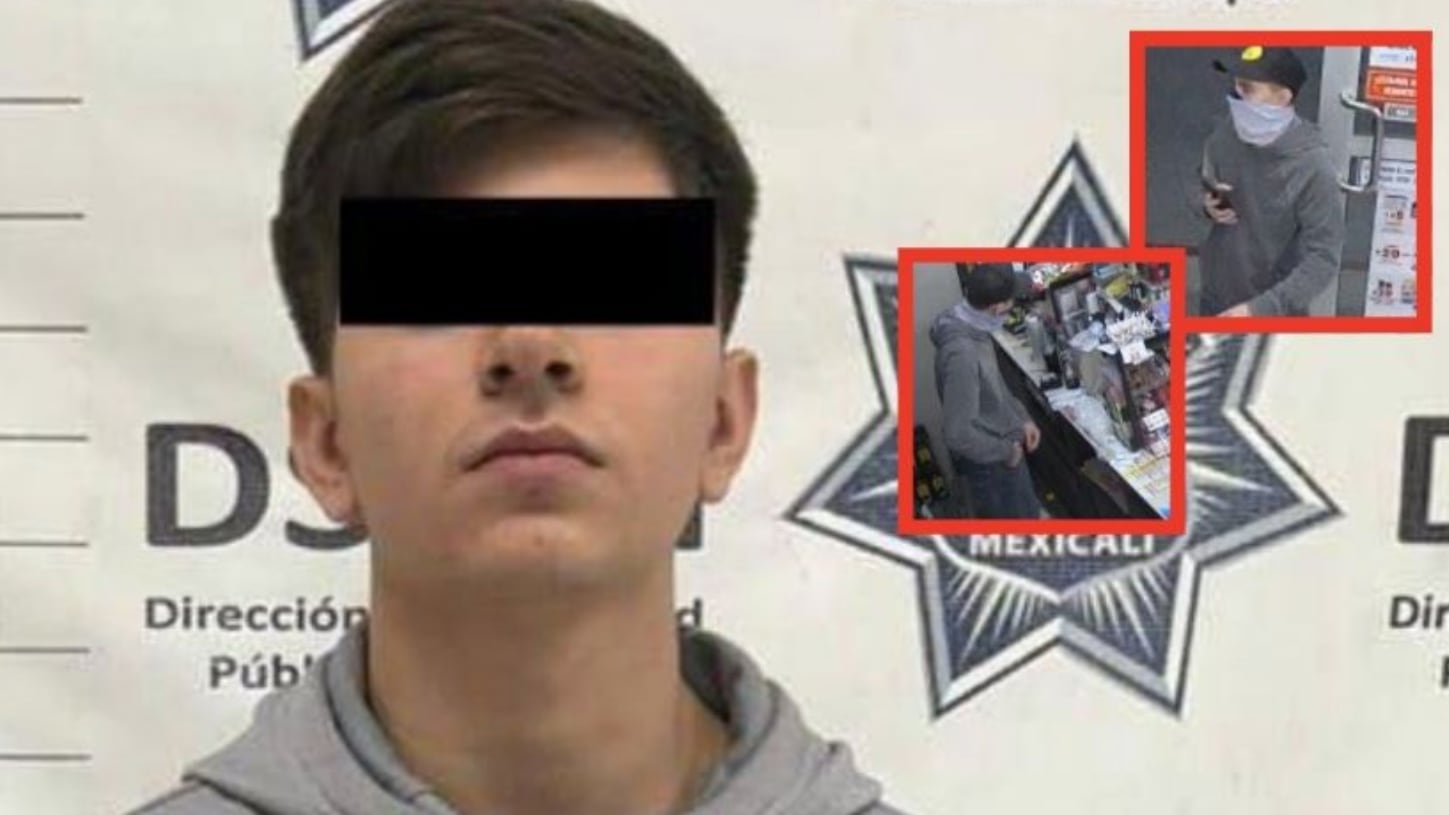 Joven roba en su propio lugar de trabajo y es reconocido por sus colegas