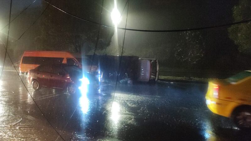 Accidente de tránsito en la Loma de Puengasí