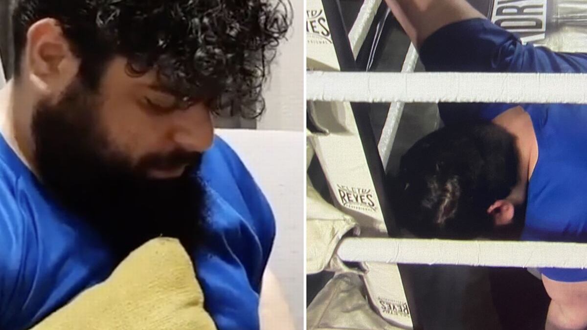 Sajad Gharibi se hizo viral por su corpulento cuerpo en las redes sociales