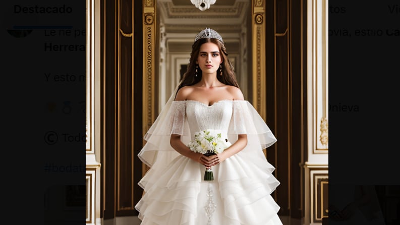 Vestido de novia Inteligencia Artificial