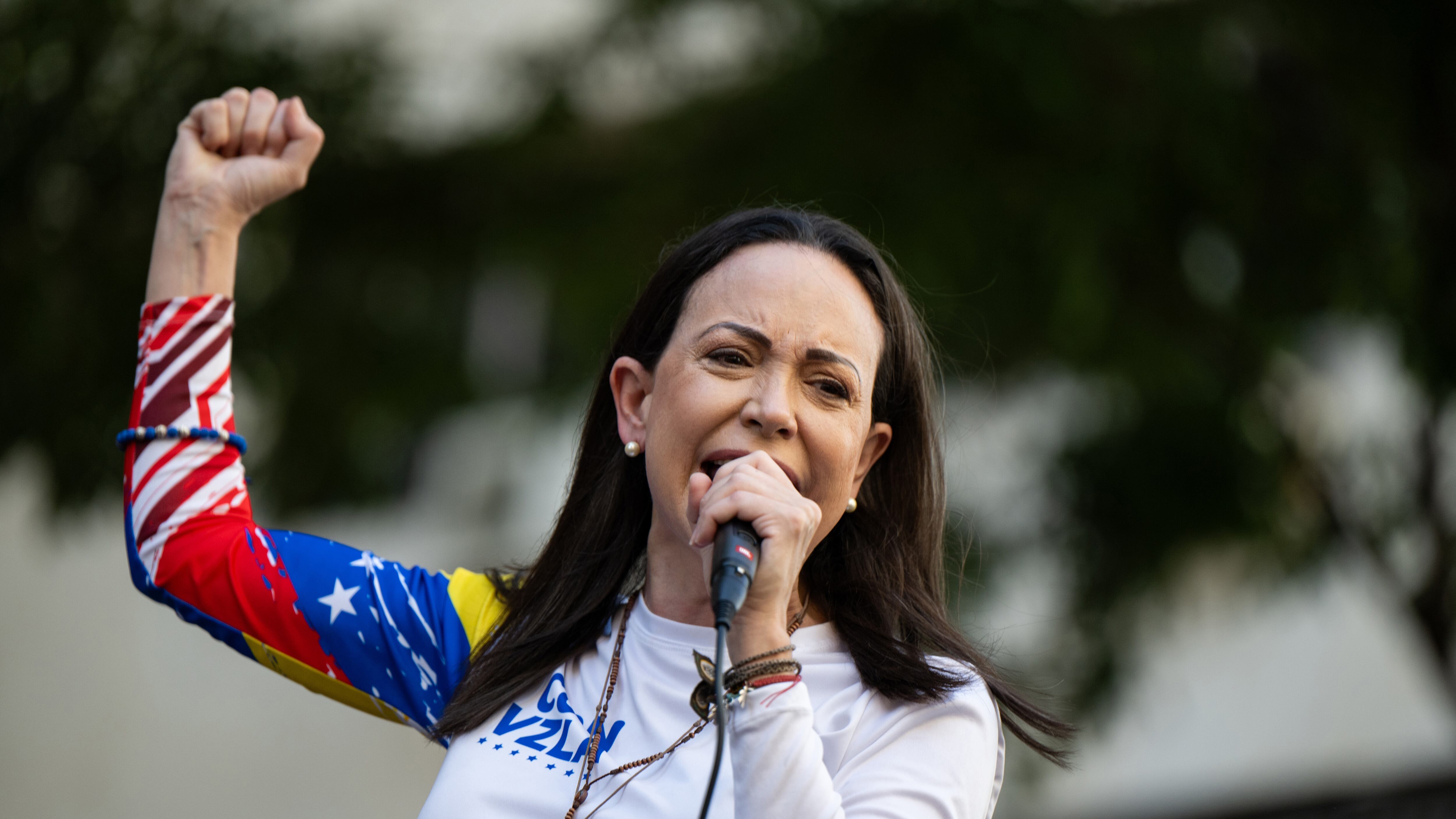 Primera aparición María Corina Machado tras protestas