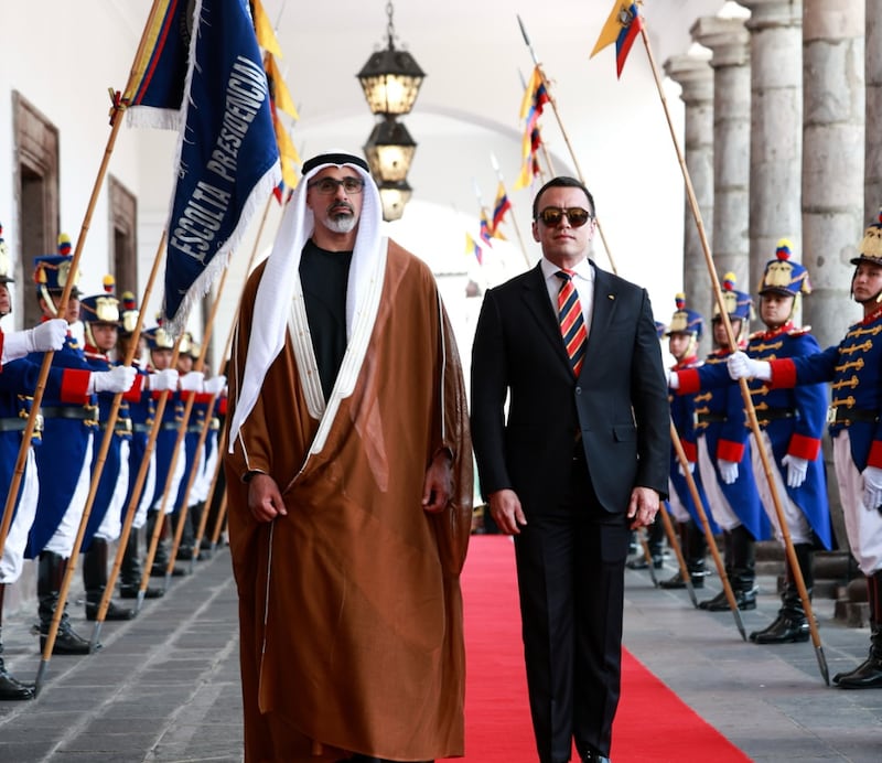 El presidente Daniel Noboa informó que la visita del Príncipe Heredero de Abu Dabi, Khaled bin Mohamed bin Zayed Al Nahyan, deja resultados concretos para Ecuador.