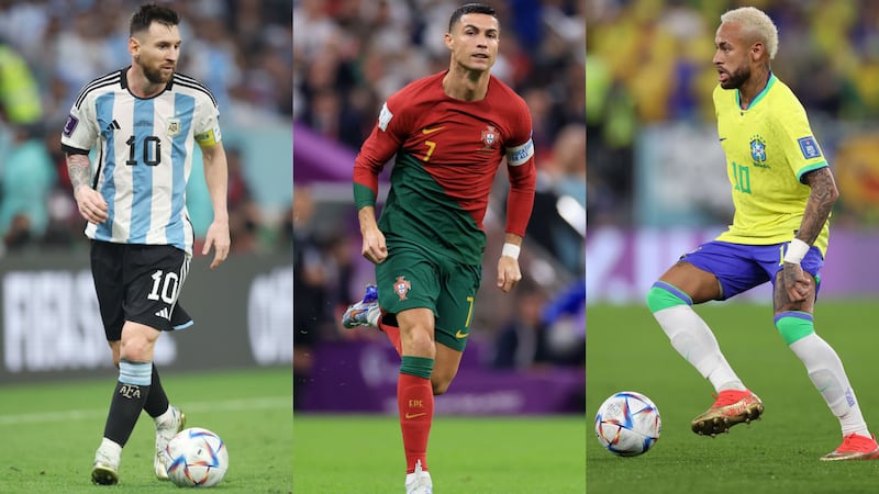 Messi, Cristiano y Neymar buscarán guiar a sus selecciones a las semifinales del Mundial.