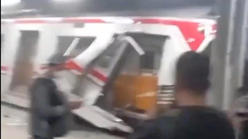 VIDEO: Choque entre trenes deja varios heridos en Indonesia - Fuente: Video de X