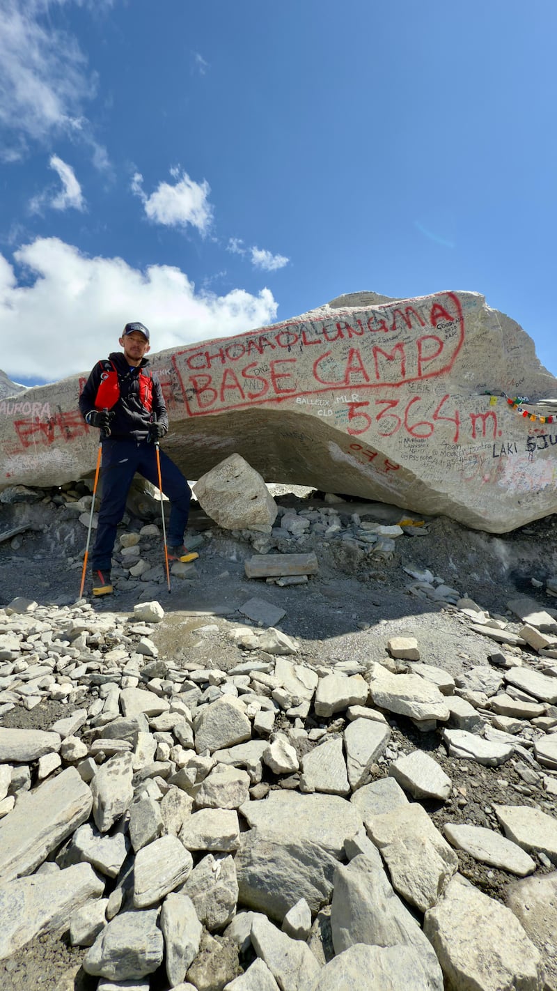 El capitán Marcelo Segovia lo dio todo en su intento por escalar el Everest sin oxígeno. Imagen: Cortesía