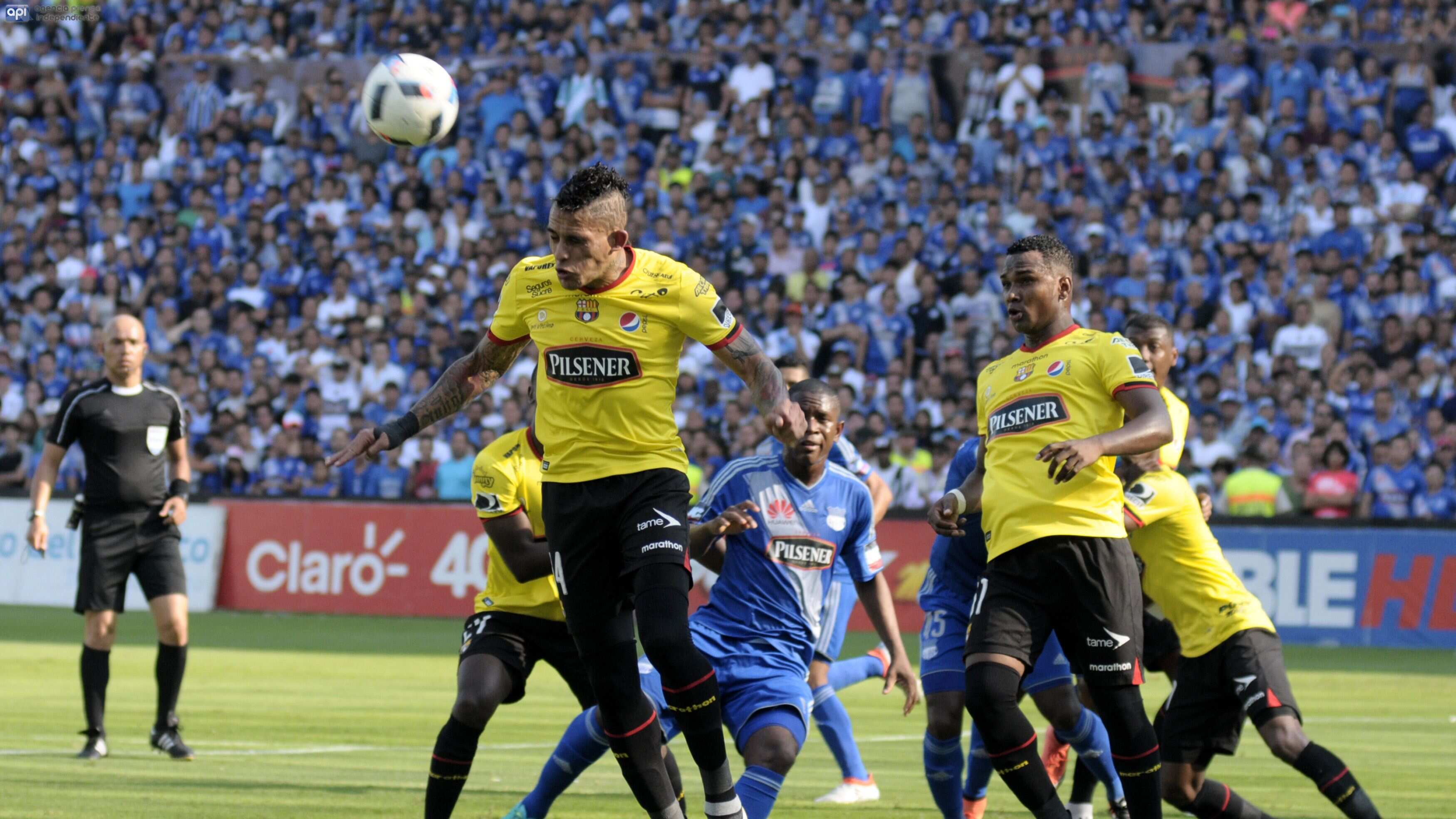 Emelec vs Barcelona desde el George Capwell/API