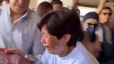 Llegó el ataúd de María Belén Bernal