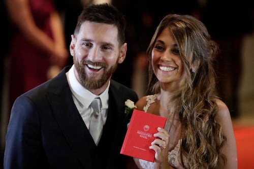 ¡Se descontroló! Se filtra el primer video de la boda de Messi y Antonela