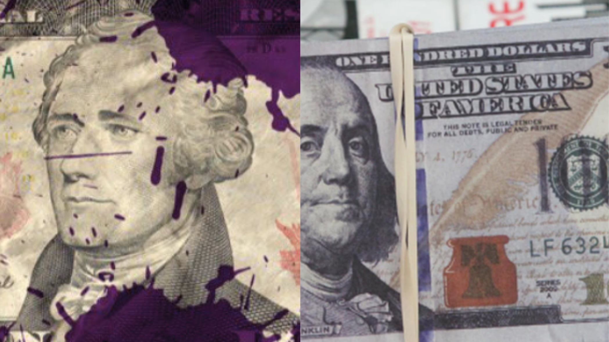 Así es como puedes identificar un billete marcado con tinta después de un intento de robo