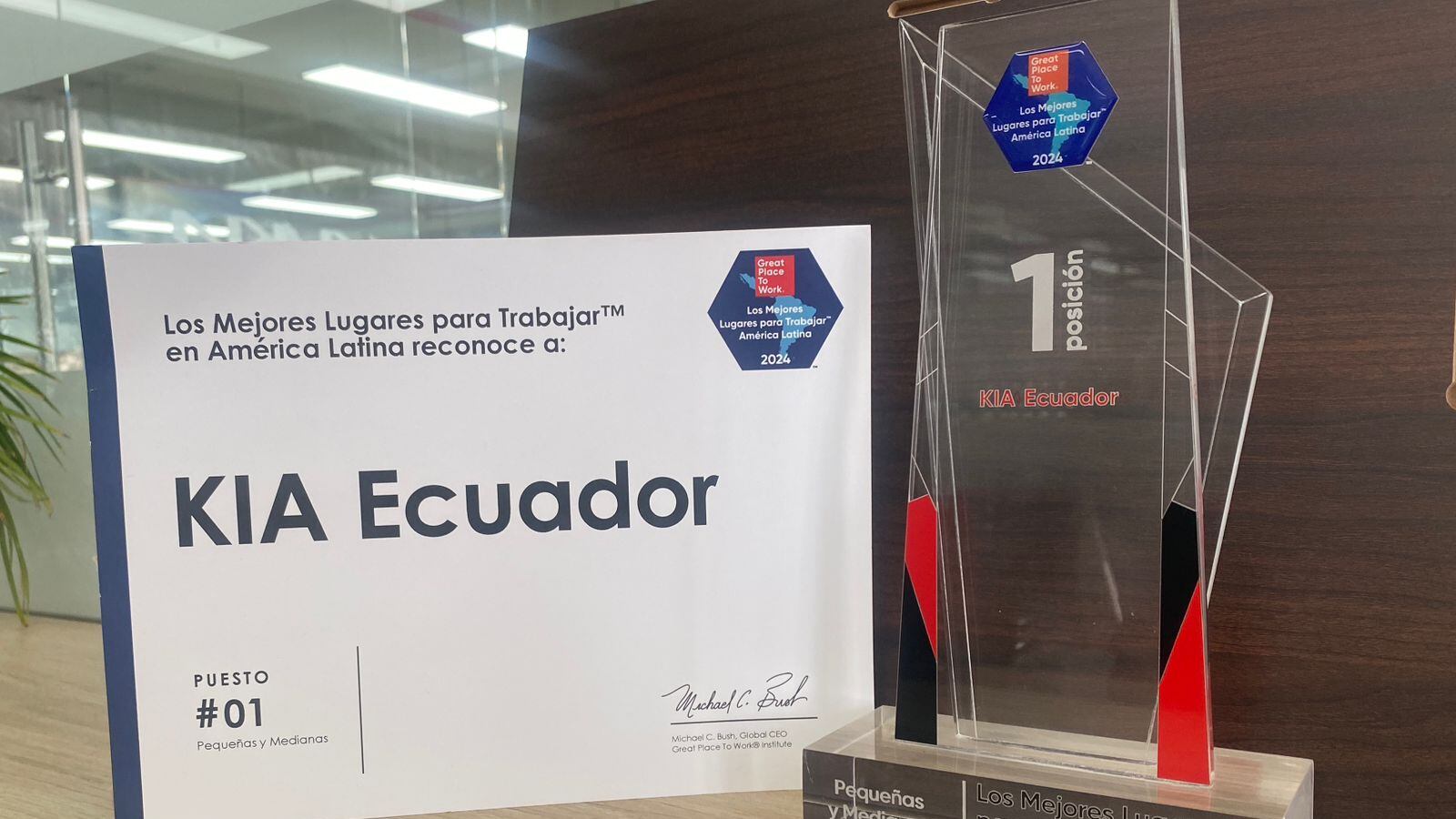Kia Ecuador, número 1 en el ranking de las 125 mejores empresas para trabajar en América Latina 2024