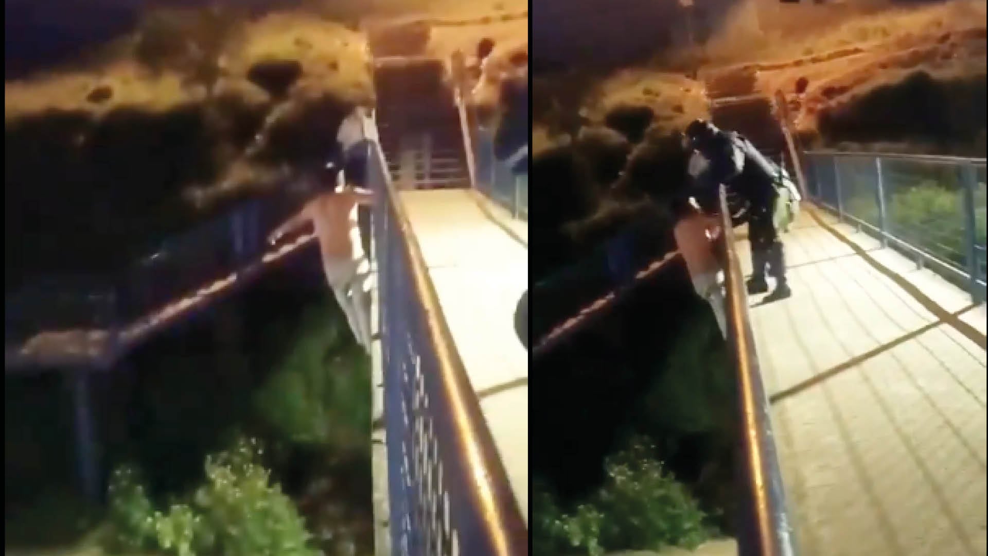 Evitan que joven se lance de puente en el sur de Quito