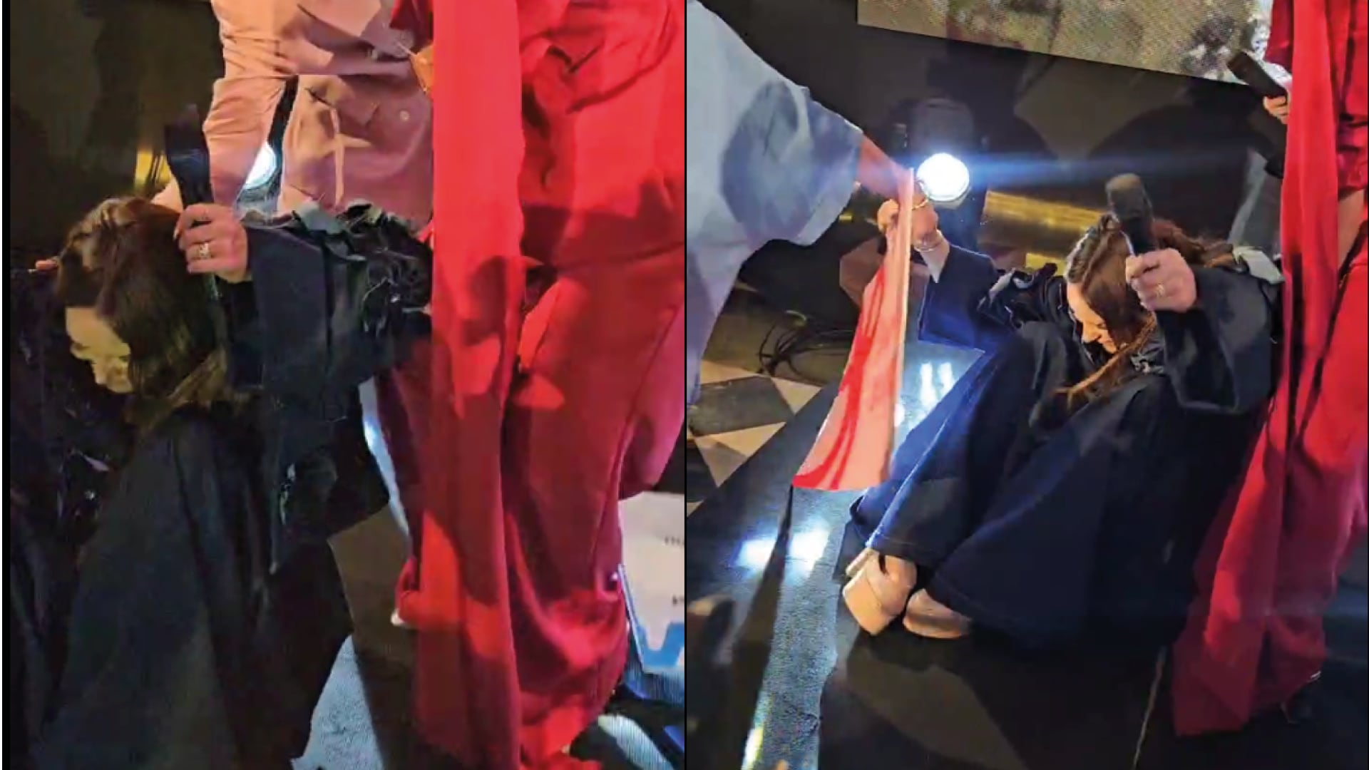 Caída de Erika Vélez