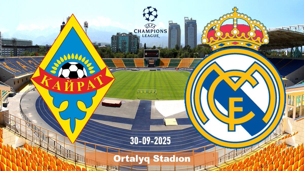 Kairat vs Real Madrid UEFA Champions League
