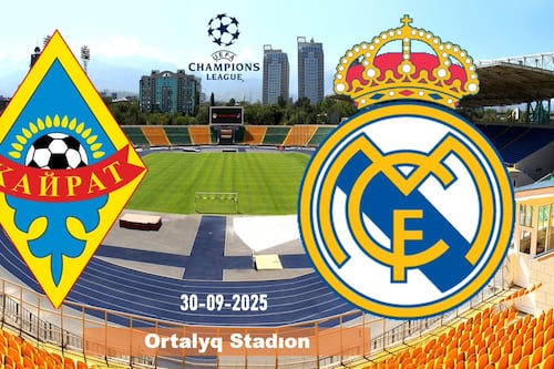 El Real Madrid llega debilitado para su duelo con el Kairat en Champions
