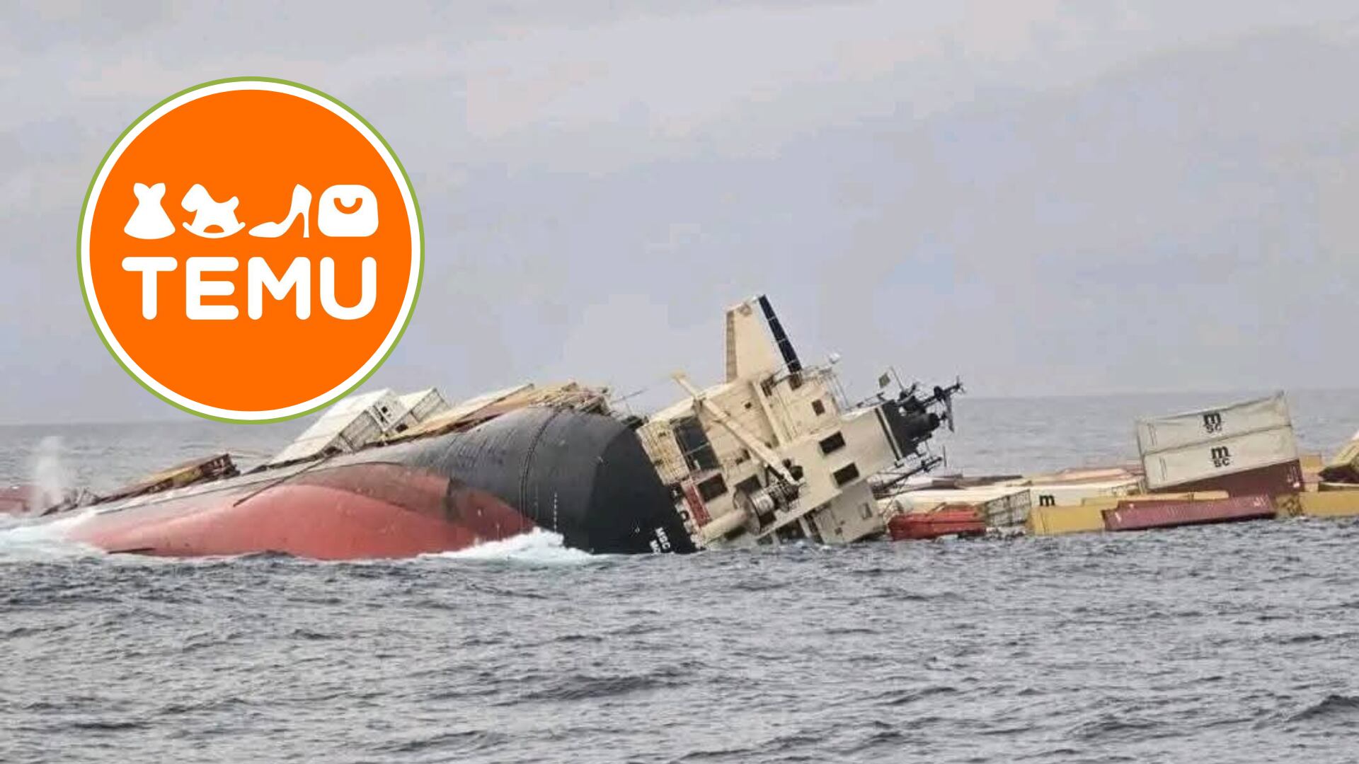 Un buque que transportaba contenedores de TEMU para Colombia naufragó en India: 640 contenedores terminaron en le fondo del mar