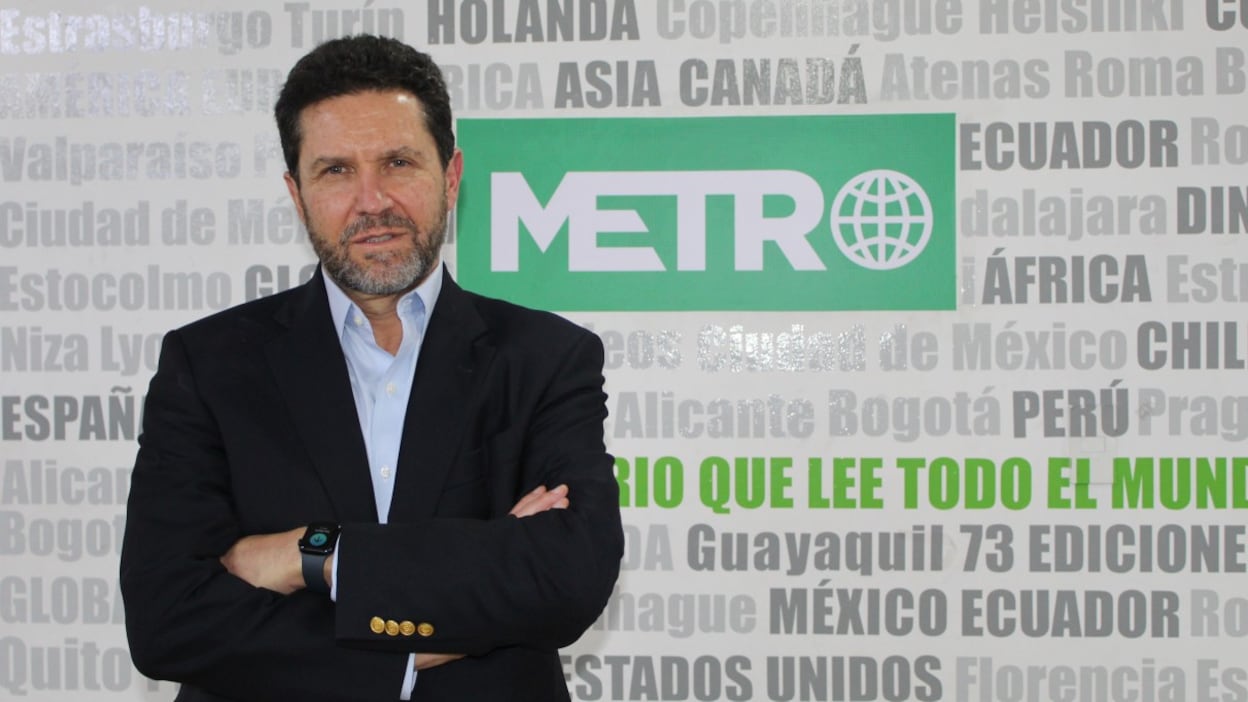 Pedro Bustamante, CEO de Humana, en las oficinas de Metro Ecuador.